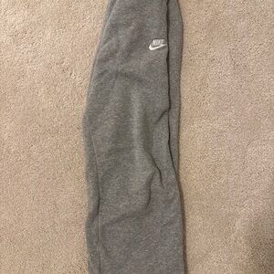 Nike girls club fleece wide leg medium grey sweatpants